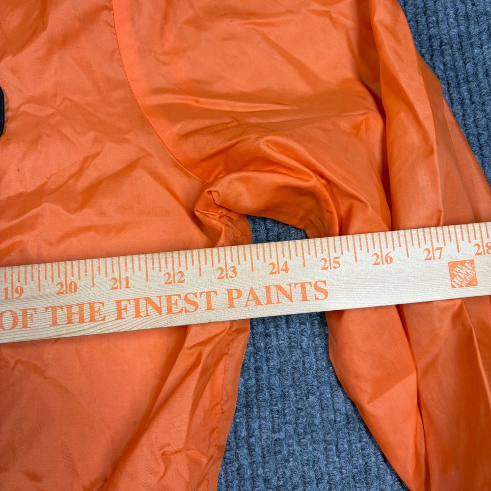 Vintage Harley Davidson Champion Windbreaker Jacket Orange White Racing Mens XL - Picture 5 of 11